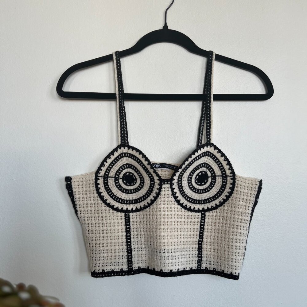 "ZARA" crochet corset top / Size M